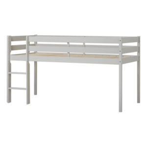 Hoppekids ECO Comfort halvhøj seng 90x200 cm - Dove Grey