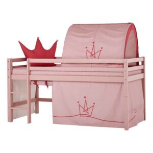 Hoppekids ECO Dream halvhøj seng - Pale Rose - 90 x 200 cm