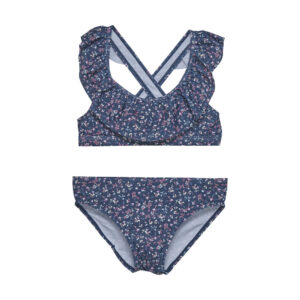 Bikini med flæser - Dark Denim - 110