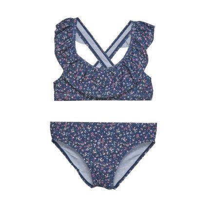 Bikini med flæser - Dark Denim - 110