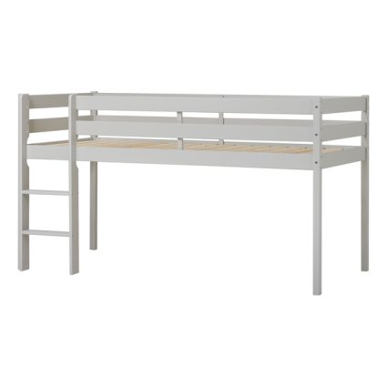 Hoppekids ECO Comfort halvhøj seng 90x200 cm - Dove Grey