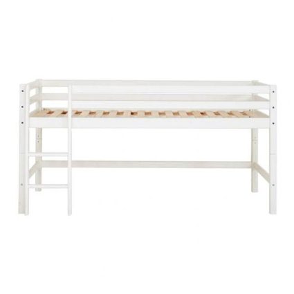 Hoppekids ECO Dream halvhøj seng - Hvid - 90 x 200 cm