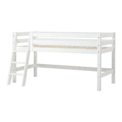Hoppekids ECO Luxury halvhøj seng med skrå stige - 90x200